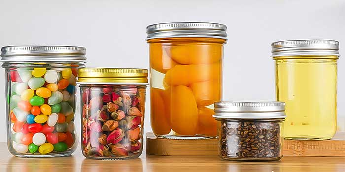 Home canning with glass mason jars