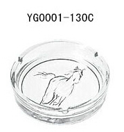 Factory price 130mm fancy cheap round glass ashtray bulk