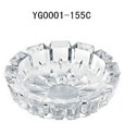 China manufacturer 155mm round shape clear vintage glass ashtrays in bulk