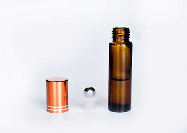 Cheap price 5ml 10ml amber glass essential oil roller bottles