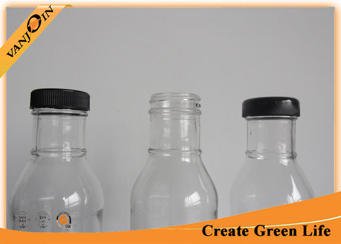 12 oz Clear Glass Sauce Bottles 