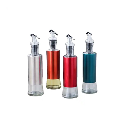 Best small 200ml glass cooking oil dispenser bottles with metal dispenser
