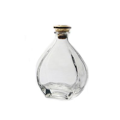 High quality 750ml crystal glass vodka bottles wholesale with cork