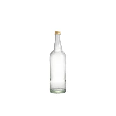 Bulk sale empty 750ml glass wine bottles with screw caps for homemade liquor