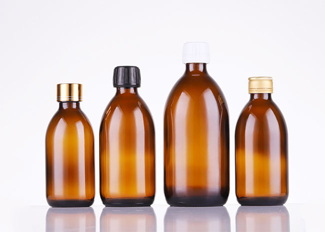 Pharmaceutical grade 200ml amber apothecary glass mist bottle bulk
