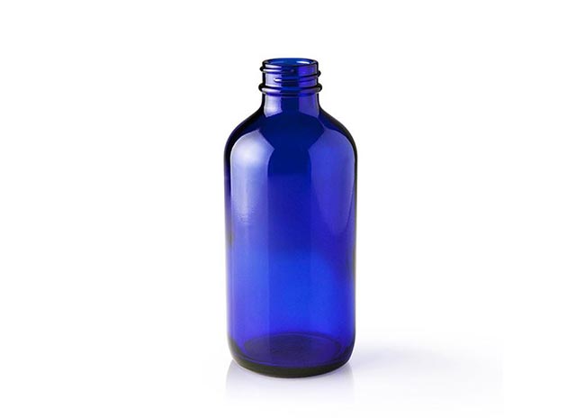 Best quality 16oz boston round cobalt blue glass spray bottle for essential oils