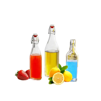 1000ml clear large swing top glass bottles bulk for water beverage with factory price