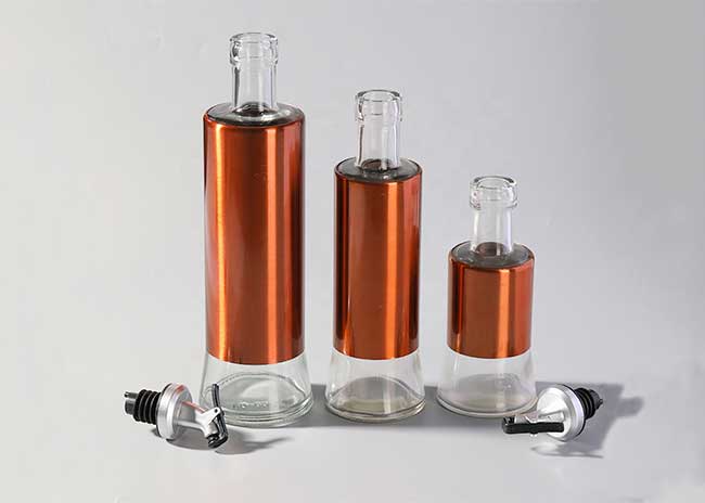 Best small 200ml glass cooking oil dispenser bottles with metal dispenser