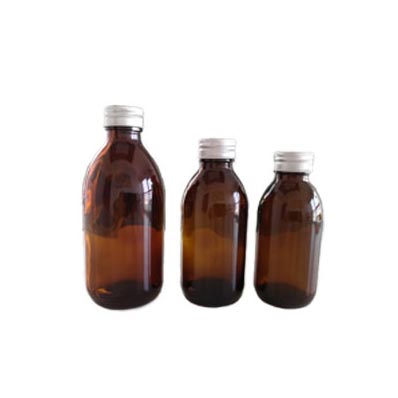 100ml transparent glass medication bottles for liquid medicine pills