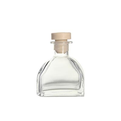 Custom label clear 50ml 100ml mini patron bottles with cork top for tequile in bulk