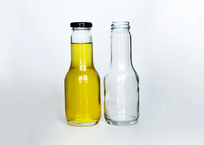 12 oz Clear Glass Sauce Bottles 