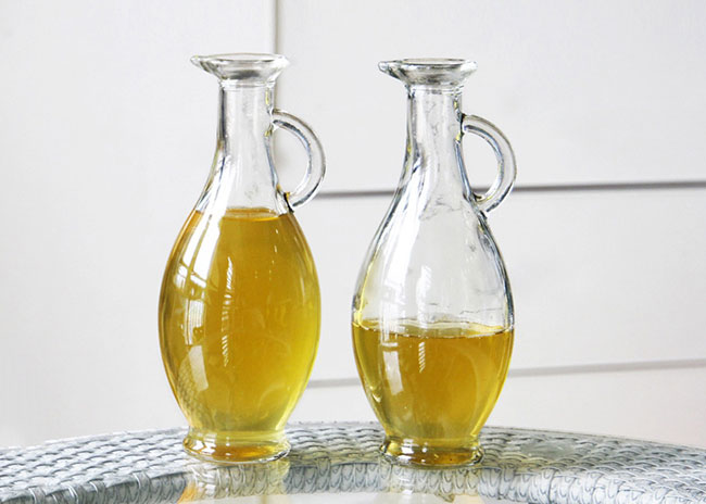 Food grade 250ml glass cooking oil bottles with handle bulk