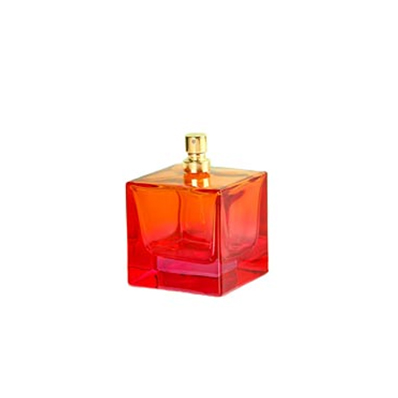 Elegant refillable 100ml square glass perfume bottles from supplier direct