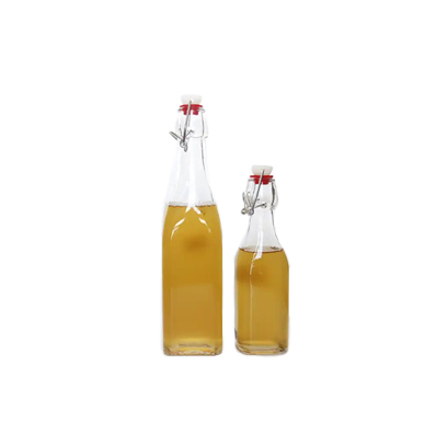 500ml glass swing top bottles wholesale for beverage juice with airtight stopper