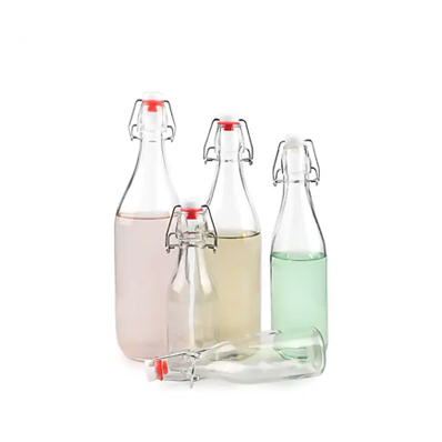 1000ml colored swing top flask glass bottles for milk from china manufacturer