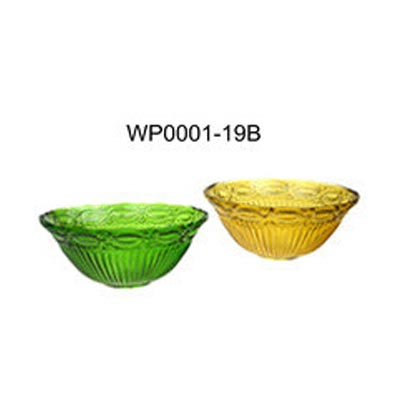 High resistance engraved colored best glass mixing bowls