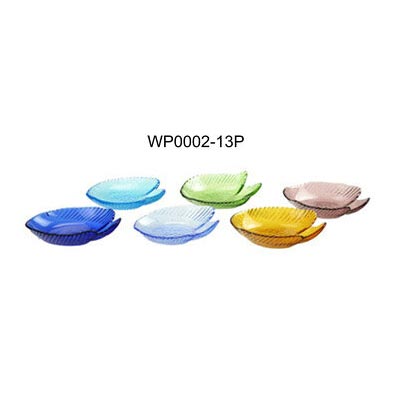 Low price colored clear glass kitchen plates for sale