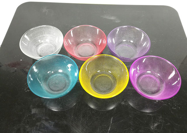 Wholesale morden style lead free clear glass salad dessert fruit bowl for home