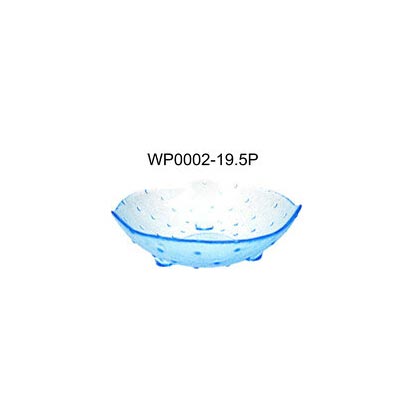 Cheap 195mm special design glass dishware glass food plate wholesale