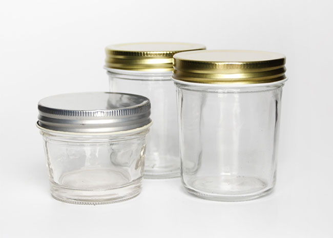 Wholesale 4oz clear glass jelly jars with lids in bulk