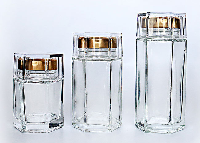 Cheap 200ml hexagon glass jars for sale from china manufacturer