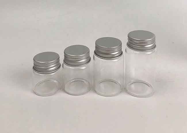 Factory price clear 30ml cheap small glass jars with lids for food storage