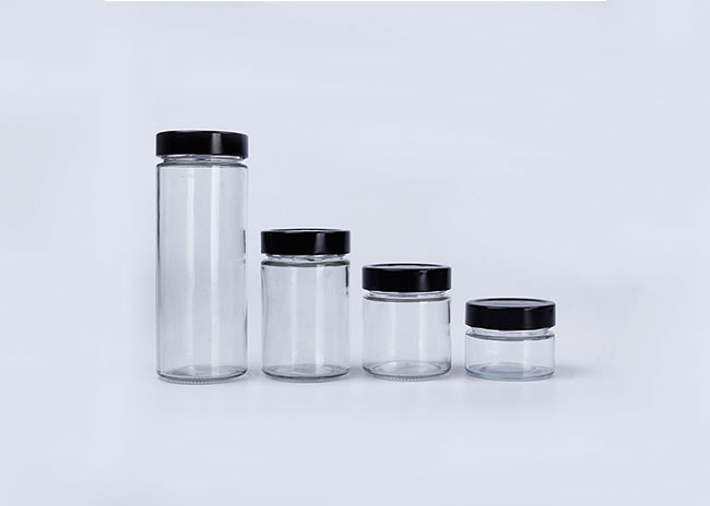 FDA certificated Food Grade Empty Clear Round Glass Honey Jar 