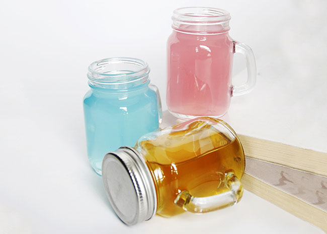 Wholesale 20oz eco friendly glass mason drinking jars with handles from China supplier