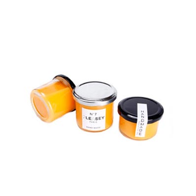 Customized label small mini round glass jars airtight 50ml