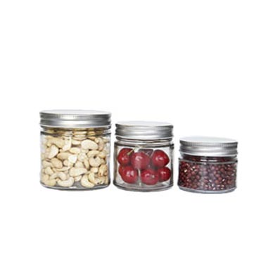 Factory price wide mouth 300ml empty round glass jar for sale