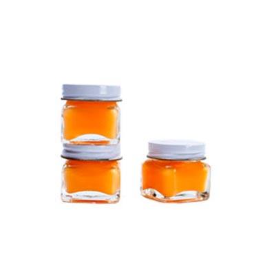 Crystal square glass canning jars bulk for candy/cookies/spice