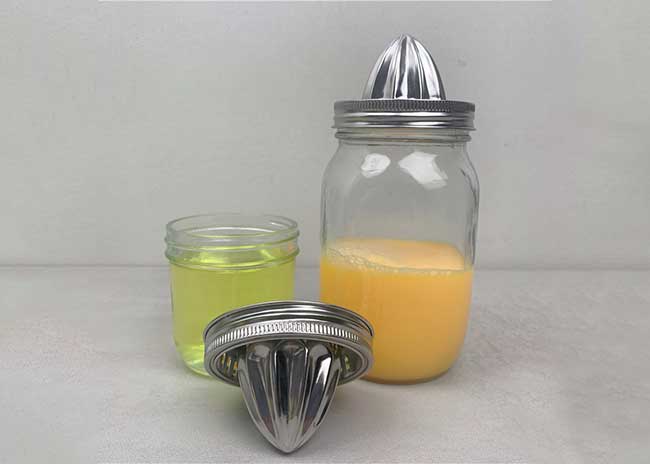 Wide mouth 16oz glass juice jars with juicer for cold pressed juice