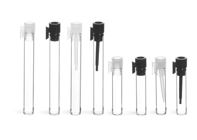 1ml perfume vial packaging with dropper 