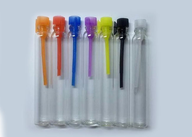 1.8ml glass vial tubular glass vial with pump for perfume