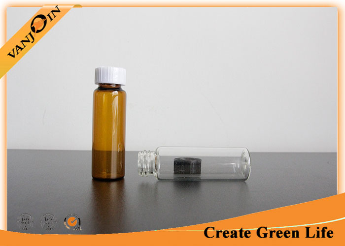 1.8ml Clear Tube Glass Vial with Screw Cap for essential oil 