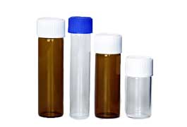 10.8ml 3 dram wholesales customized small glass screw top vials with foam lined caps