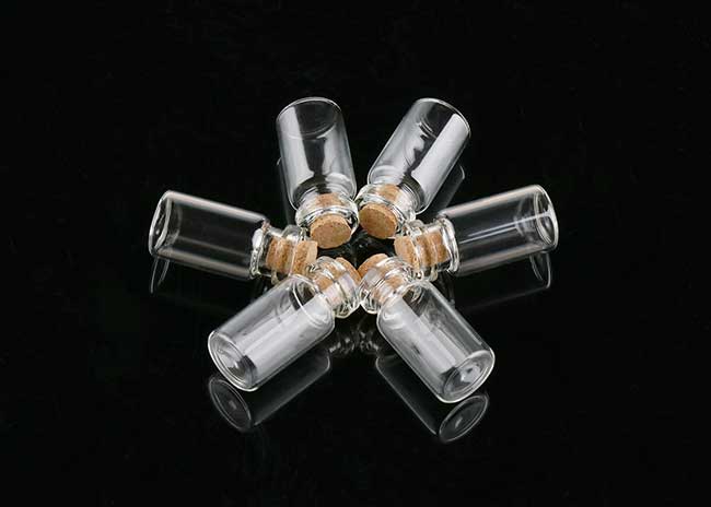 8ml vials with cork stoppers factory price bulk