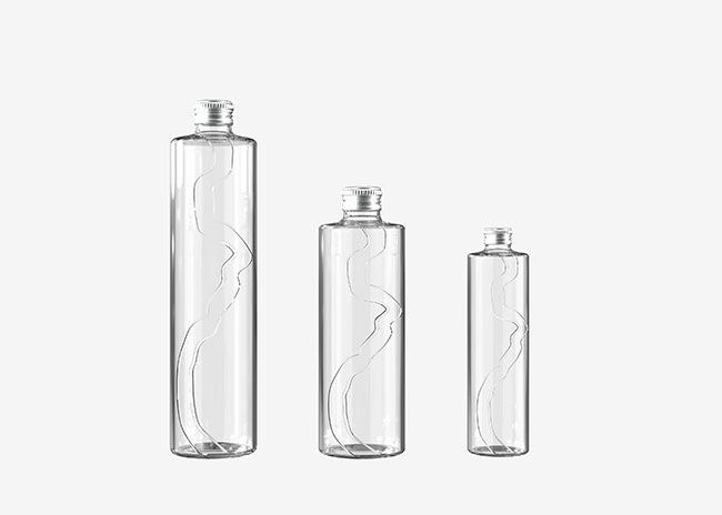 Factory price transparent glass bottle with aluminum cap
