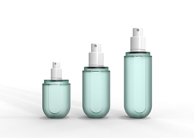 Portable mist spray glass bottle with cap 100ml/120ml/150ml