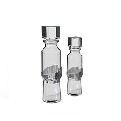 Custom label 16oz fancy glass lotion bottles with stoppers for sale