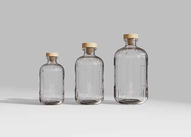 Refillable boston round 180ml clear glass dispenser bottles with pump in bulk