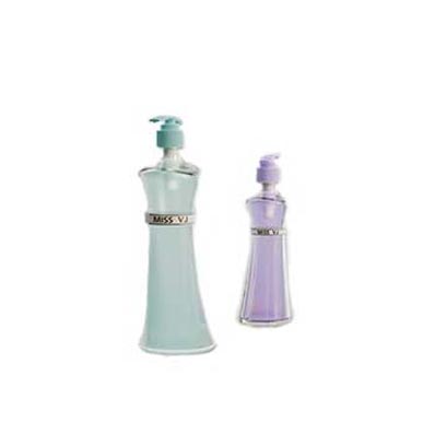 Bulk sale clear 16oz airless glass pump bottles with dispenser for shampoo