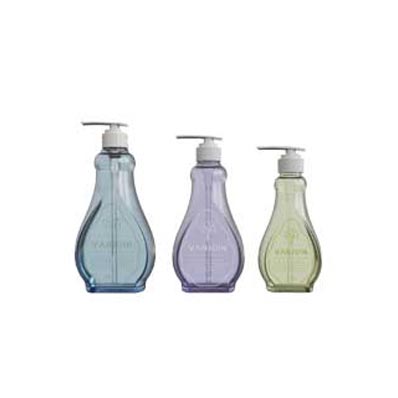 New design 8oz 250ml clear glass shampoo bottles with pump