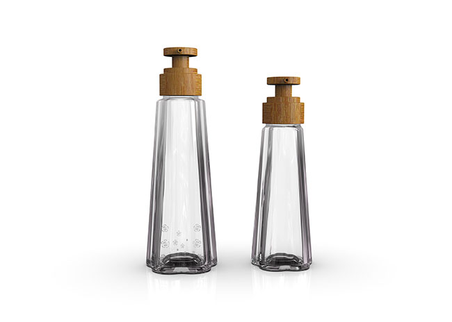 Clear luxury mini perfume bottles glass packaging bottles