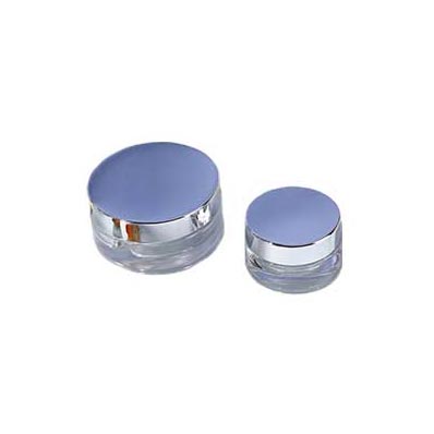Luxury 20g glass cosmetic containers with lids for beauty storage