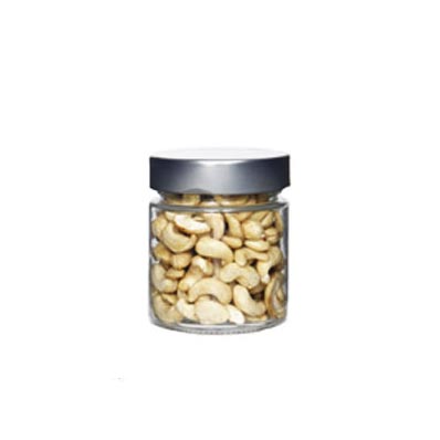 Custom label 212ml small glass food storage jars with locking lids