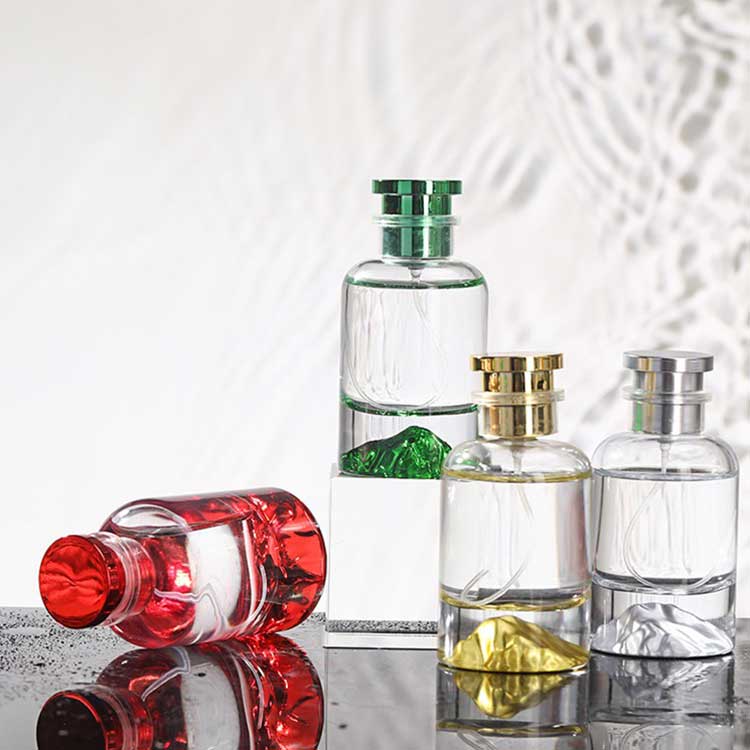 Perfume container 50ml refillable glass cologne bottles from supplier direct