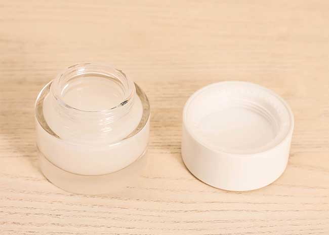 Wholesale clear 30g 50g facial cream glass jars with lids for face cream