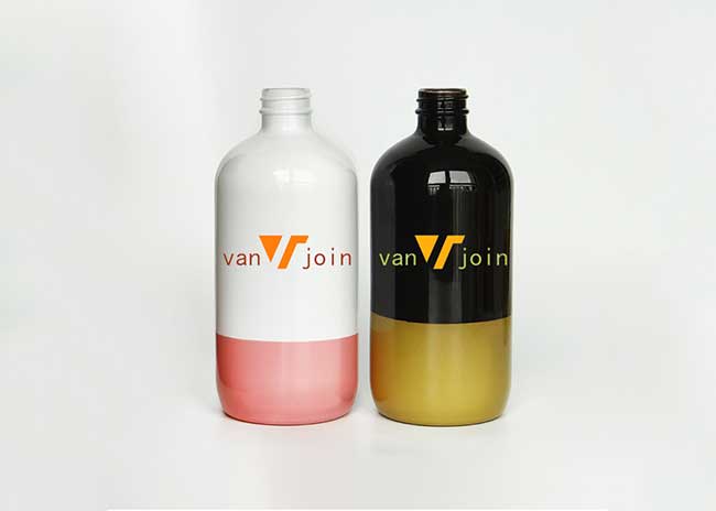 Custom logo 500ml 16oz amber glass lotion bottles with pump bulk