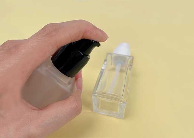 Clear 30ml small glass travel spray bottles for perfume